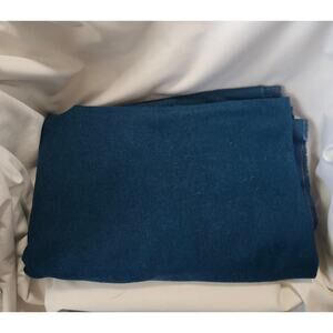 2 Yards Very Dark Turquoise Skirt Weigh Wool Fabric Width 64In F